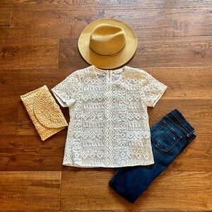 Chic White Lace Blouse